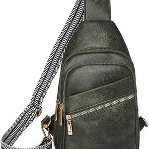 Cross Body Bags for Woman Men Sling Bag Chest Bag with Adjustable Strap Crossbod